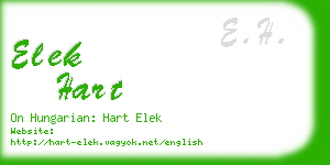 elek hart business card